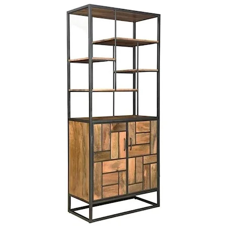 Contemporary Two Door Bookcase